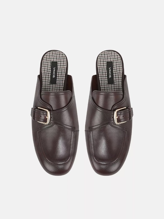 Vince Shoes - New Vince Minetta Leather Loafer Mule Chili Brown Sz 6.5